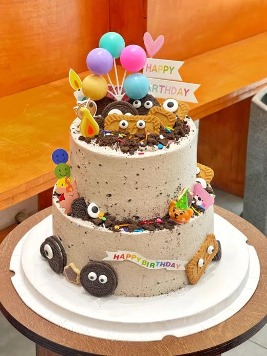 奥利奥搞怪大眼睛双层蛋糕 商品图0