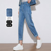 OLrain欧芮儿蓝色牛仔裤女夏季2024年新款高腰通勤阔腿显瘦长裤 商品缩略图1