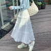 新品【清新优雅，气质蕾丝裙】法式优雅白色蕾丝花边垂感裙，小仙女必备，春夏新款高腰A字中长款，清新田园风气息十足，休闲舒适，温柔垂感，如蓬松的蛋糕！ 商品缩略图3