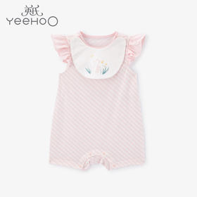 英氏婴儿夏季纯棉短袖连体衣家居服YZJAJ20002A01 YZJAJ20004A01