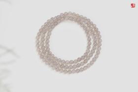 【婉清】和田玉烟青手串，珠径：5mm