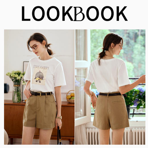 OLrain欧芮儿白色短袖T恤女夏2024新款时尚减龄宽松趣味刺绣上衣 商品图4