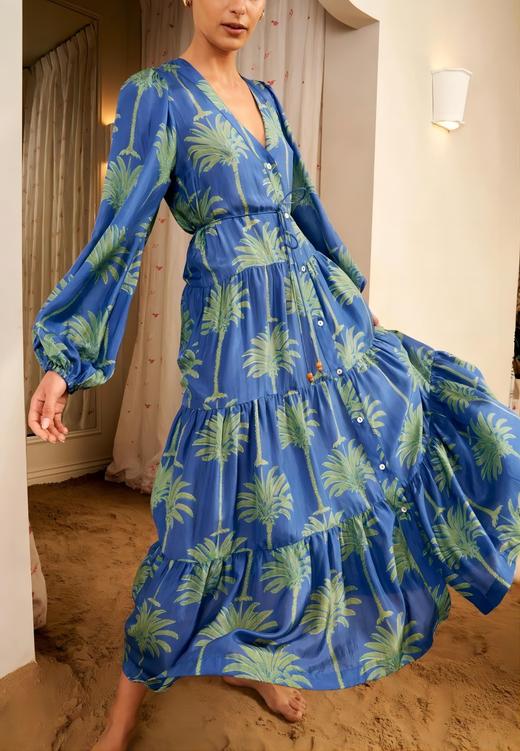 Hannah Artwear - Larisa Dress - Alyssum - 连身裙 - 蓝色 商品图0