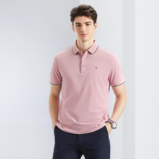 【不变形领】【5A抗菌】柒牌凉感短袖男款polo衫夏季新款多色商务休闲翻领T恤	126T70420 商品图2