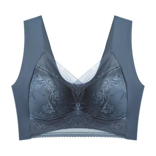 新品【第二件0元！！！加大码不加价！】蕾丝百搭新款，凸显个性；舒适贴身，自信美丽；背心式设计，夏季必备；固定杯、无痕侧收副乳、无钢圈文胸内衣，呵护胸部健康！ 商品图6