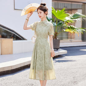 HR-ARE23210气质新中式国风改良旗袍连衣裙