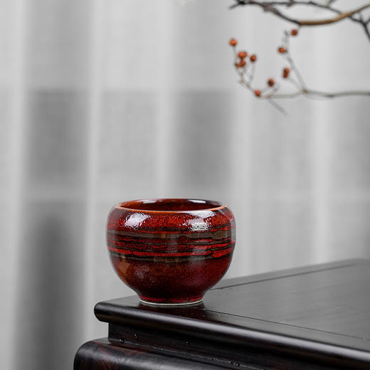 创意复古球形杯4入组合 加厚品名杯 茶杯 陶瓷品杯 商品图4