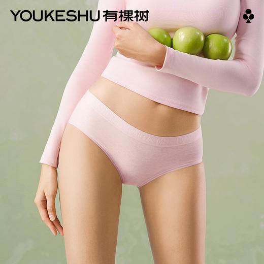 有棵树植物染莫代尔透气女士内裤-U3023 商品图0