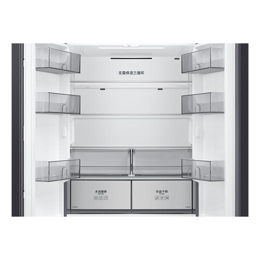 三星（SAMSUNG）501升三星AI神 超薄零嵌平嵌嵌入式十字四开门一级能效变频三系统大容量冰箱RF50DG5131QQSC石岩灰 商品图5