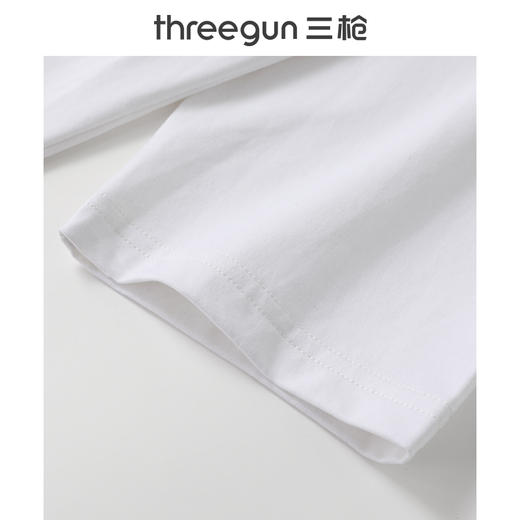 Threegun三枪 冰泉棉圆领八分袖女打底衫-24376A011 商品图7