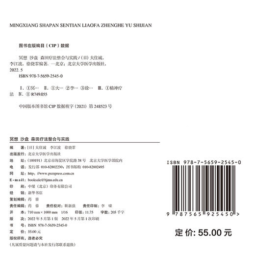 冥想沙盘森田疗法整合与实践 实用森田疗法系列丛书 整合疗法的利弊 精神心理学书籍 大住诚 等编9787565925450北京大学医学出版社 商品图3