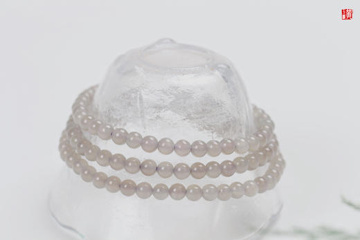 【婉清】和田玉烟青手串，珠径：5mm 商品图2