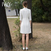 IWY/高端职业白色连衣裙女裙子夏季薄款西装裙主持人医美咨询师工作服Q1106 商品缩略图4