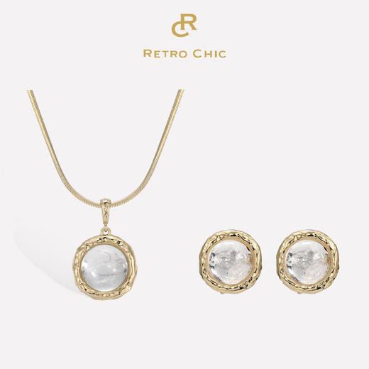 【江一燕&刘芳菲同款】Garden of Eden 伊甸园系列 | 弗洛拉水晶套装（项链+耳环） 商品图1