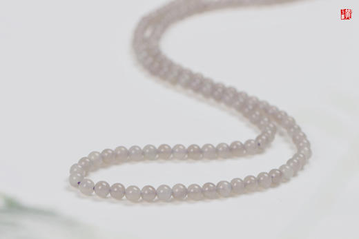 【婉清】和田玉烟青手串，珠径：5mm 商品图1