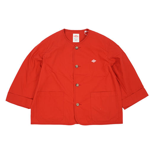 DANTON HCD_COLLARLESS SHORT JACKET 女装休闲无领纽扣夹克外套 商品图0