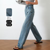 OLrain欧芮儿高腰牛仔裤女夏季2024年新款时尚直筒阔腿拖地裤 商品缩略图1