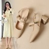 ZHR则则包头凉鞋2024新款时尚浅口单凉鞋网红ins百搭粗跟凉鞋软底 商品缩略图1
