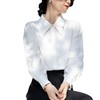 HT-7306白衬衫新款早春韩系时尚泡泡袖休闲职业轻熟风长袖衬衣 商品缩略图4