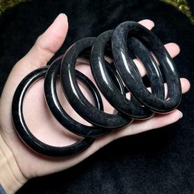 和田玉手镯-青玉宽条