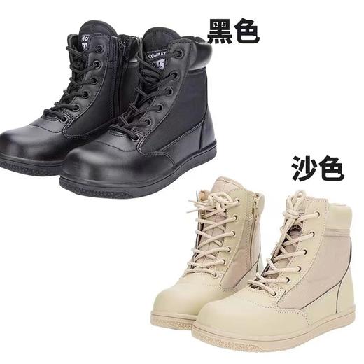 【儿童作战靴】儿童作战靴男女童军训夏令营战术靴夏季亲子中大童登山鞋战术靴男hgz 商品图1