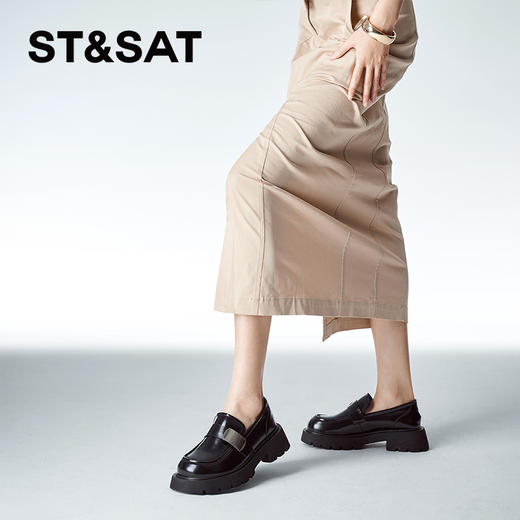 星期六金属扣饰一脚蹬乐福鞋SSC1111562 商品图8