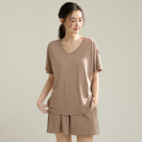 康妮雅女式短袖短裤套头套装