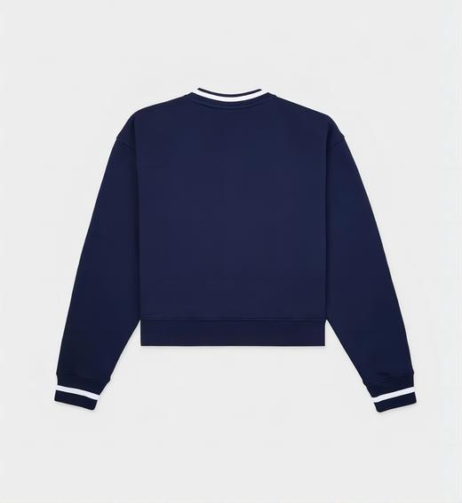 Sporty & Rich - Prince Health Embroidered V-Neck Sweater- Navy / White - 卫衣 - 深蓝/白 商品图1