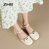 ZHR则则法式包头凉鞋女2024新款时尚百搭优雅气质单凉鞋珍珠甜美 商品缩略图4