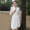 IWY/高端职业白色连衣裙女裙子夏季薄款西装裙主持人医美咨询师工作服Q1106 商品缩略图2