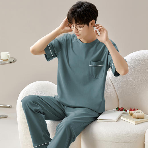 慢醒休闲男款家居服-长款 商品图6