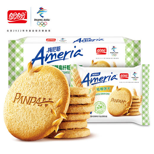 【69元任选10件】梅尼耶无糖粗粮饼干108g袋装 商品图0