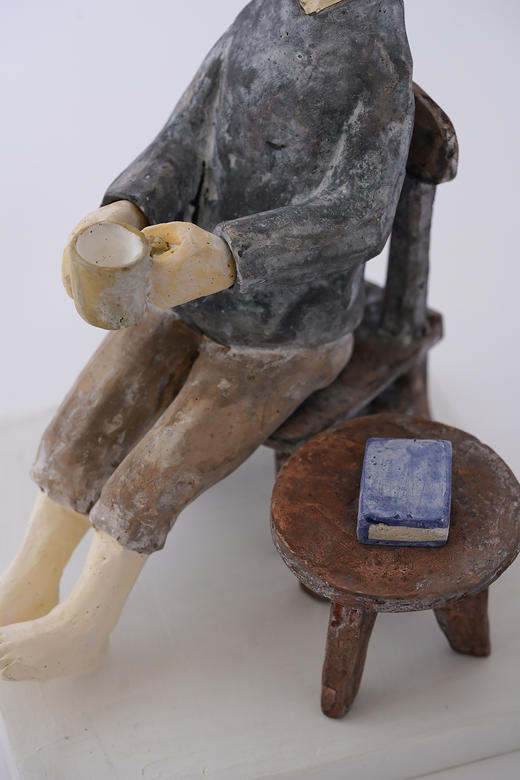 石原稔久26雕塑｜饮茶 商品图3