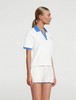 Sporty & Rich - Prince Sporty Terry Polo - White/Lapis - POLO衫 - 白/青石蓝色 商品缩略图3
