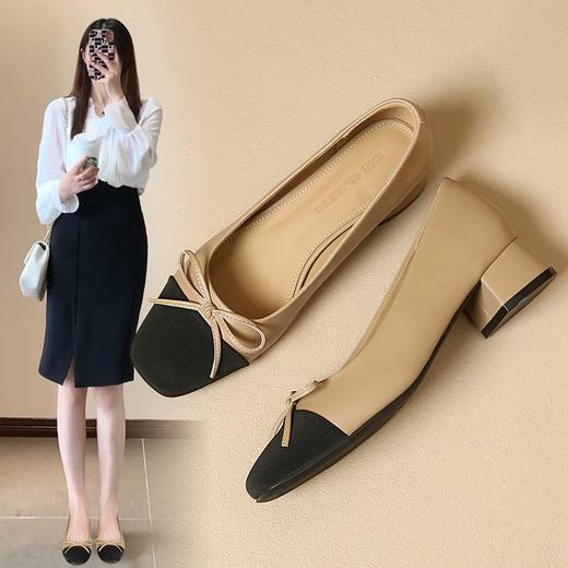 ZHR则则浅口单鞋女2024新款百搭小香风鞋子一脚蹬懒人鞋时尚女鞋 商品图1