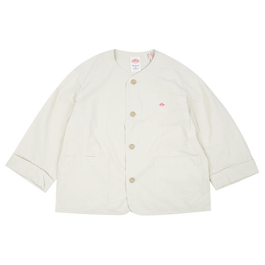 DANTON HCD_COLLARLESS SHORT JACKET 女装休闲无领纽扣夹克外套 商品图4