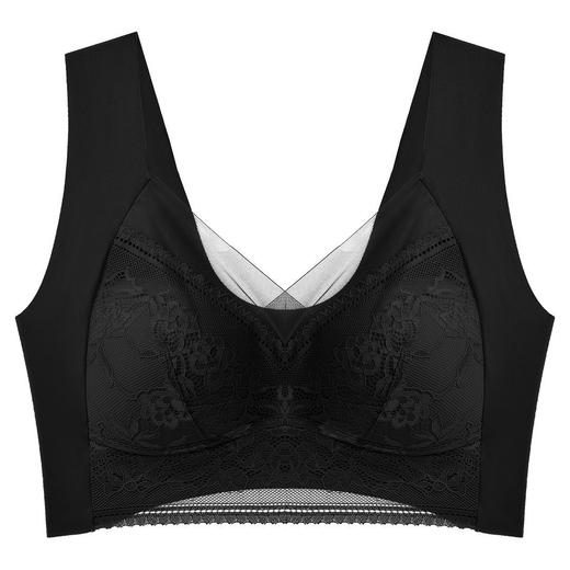 新品【第二件0元！！！加大码不加价！】蕾丝百搭新款，凸显个性；舒适贴身，自信美丽；背心式设计，夏季必备；固定杯、无痕侧收副乳、无钢圈文胸内衣，呵护胸部健康！ 商品图7