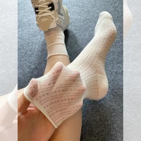 <曾小咸推荐> ins风透气堆堆袜网眼设计轻薄透气不闷脚不臭脚时尚高颜值