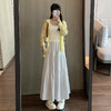 【初夏微凉，百搭舒适！】柔软温柔，高腰拉长身材，优雅显瘦。韩系氛围感，清冷自带气质，舒适无勒感，冰丝皱长裙，夏季小仙女必备！ 商品缩略图1