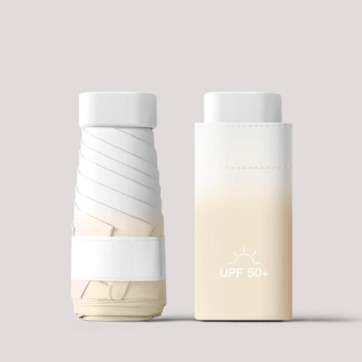 【迷你卡片遮阳太阳伞 防晒防紫外线】小巧便携女 晴雨两用 折叠黑胶雨伞 商品图6