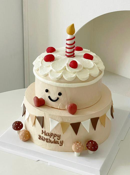 可爱jellycat生日快乐双层蛋糕 商品图0