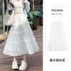 新品【清新优雅，气质蕾丝裙】法式优雅白色蕾丝花边垂感裙，小仙女必备，春夏新款高腰A字中长款，清新田园风气息十足，休闲舒适，温柔垂感，如蓬松的蛋糕！ 商品缩略图1