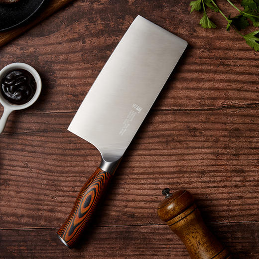 拓 火鸟系列中式菜刀锋利德国进口钢手柄舒服久切不累手 商品图2