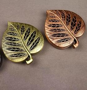 合金叶子°盘香盒