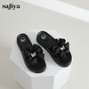 Safiya/索菲娅2024夏季厚底水钻蝴蝶结休闲拖鞋 SF42110042 商品缩略图7
