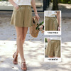 OLrain欧芮儿卡其色休闲裤女夏季2024年新款通勤高级百搭直筒短裤 商品缩略图3