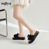 Safiya/索菲娅2024夏季厚底水钻蝴蝶结休闲拖鞋 SF42110042 商品缩略图3