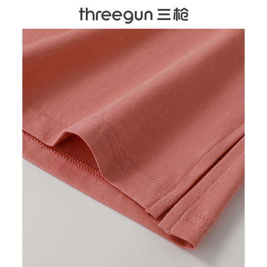 Threegun三枪 【冰泉棉】圆领短袖中裤女BRA家居套-82312D021 商品图9