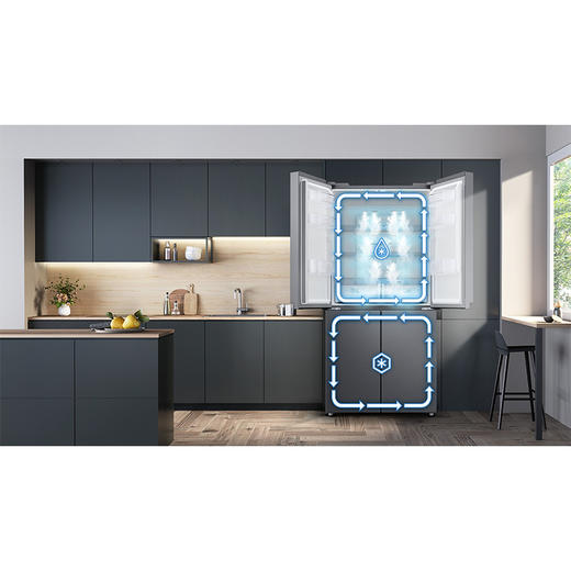 三星（SAMSUNG）488升十字对开冰箱变频双循环对开门家用大容量风冷无霜高保湿快速冷冻RF48A4000M9/SC 商品图4