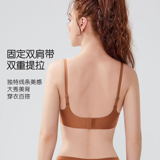 桑蚕丝裸感养护文胸 3/4杯型 一体固定杯支持机洗 桑蚕丝裸感贴贴感受云朵环抱 商品图6
